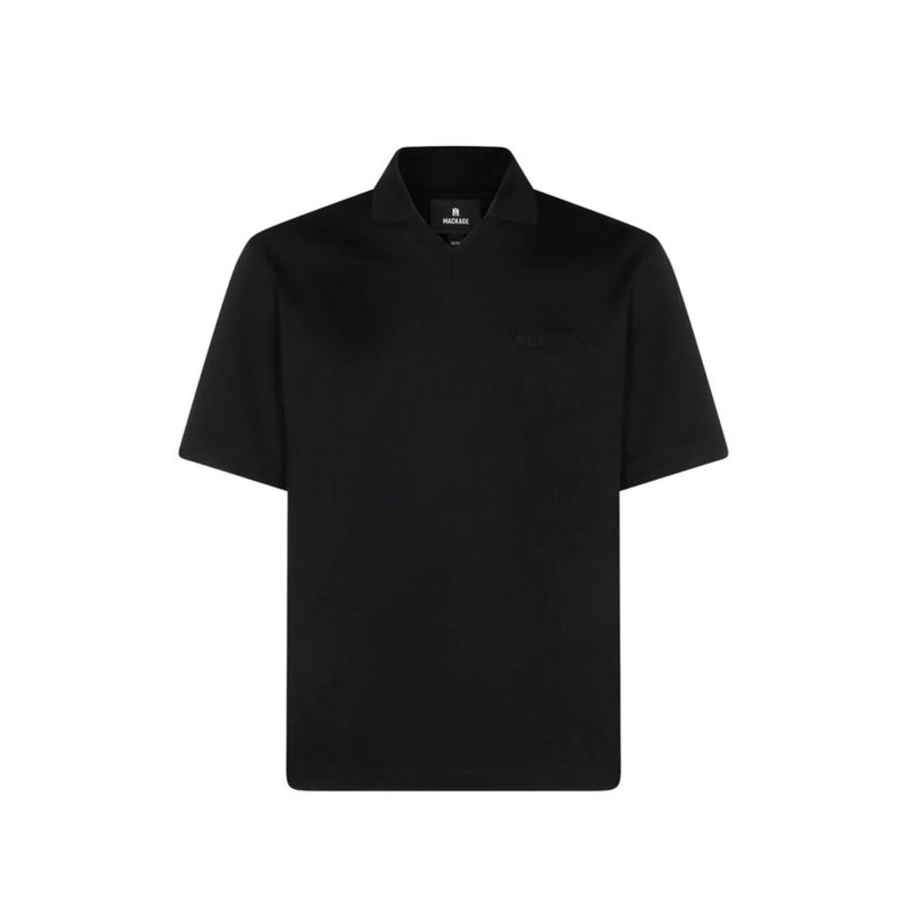 Mackage Black Polo Shirts Men